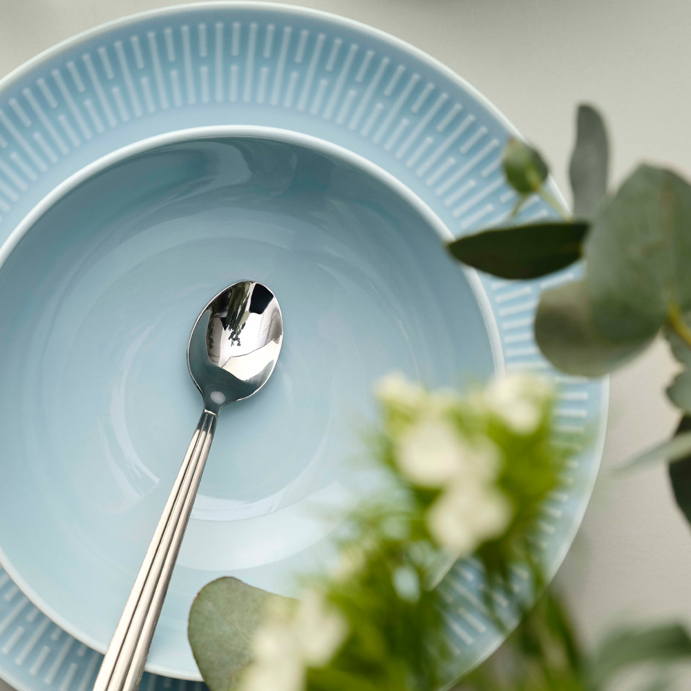 Relief Skål 15 cm Ljusblå