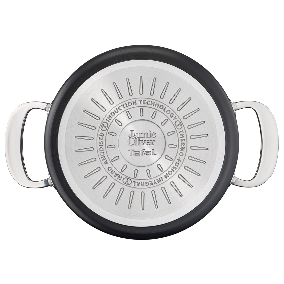 Jamie Oliver Gryta Tefal Cook's Classic Hard Anodized 24 cm med lock 5,2 L