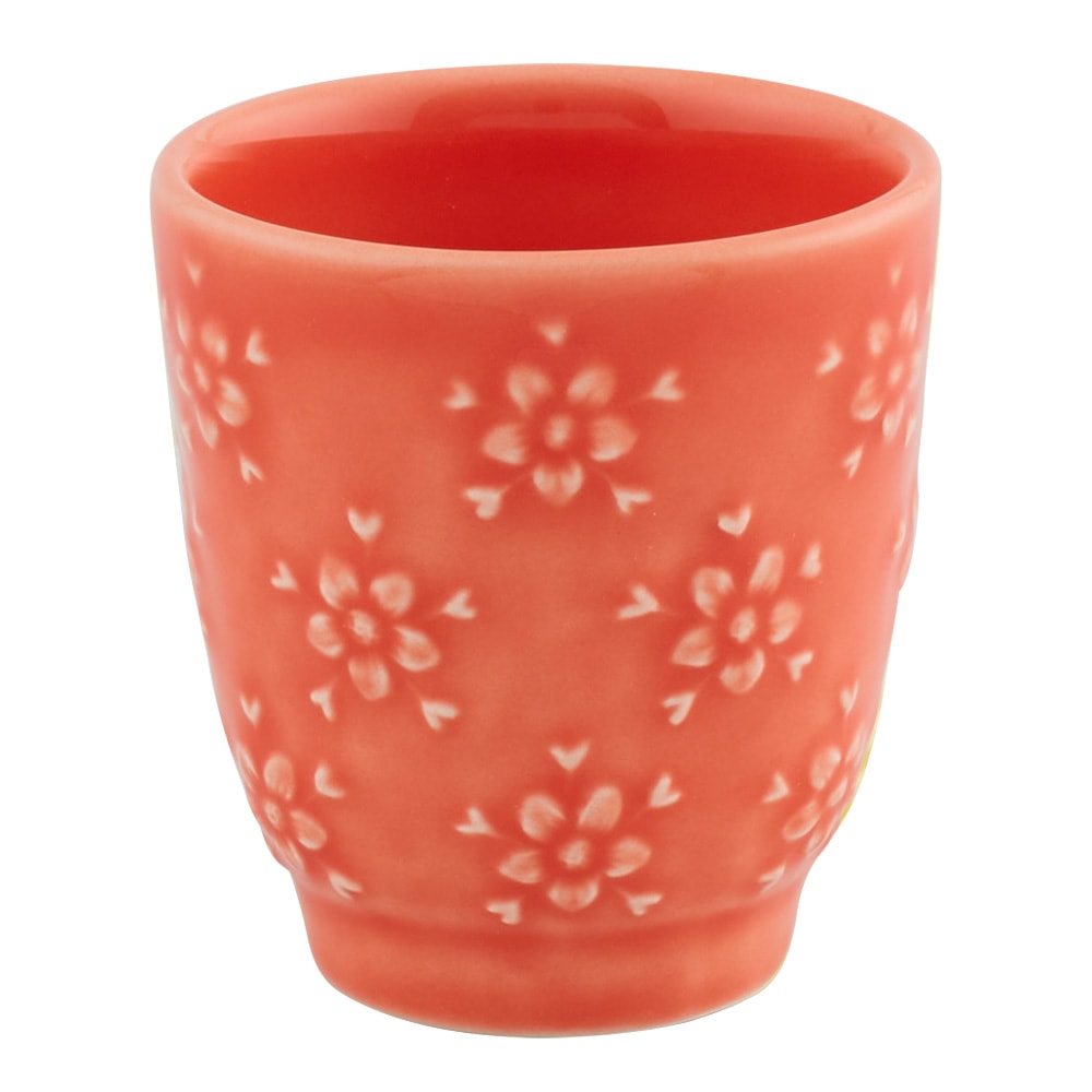 Flora Mugg 10 cl Mörkrosa