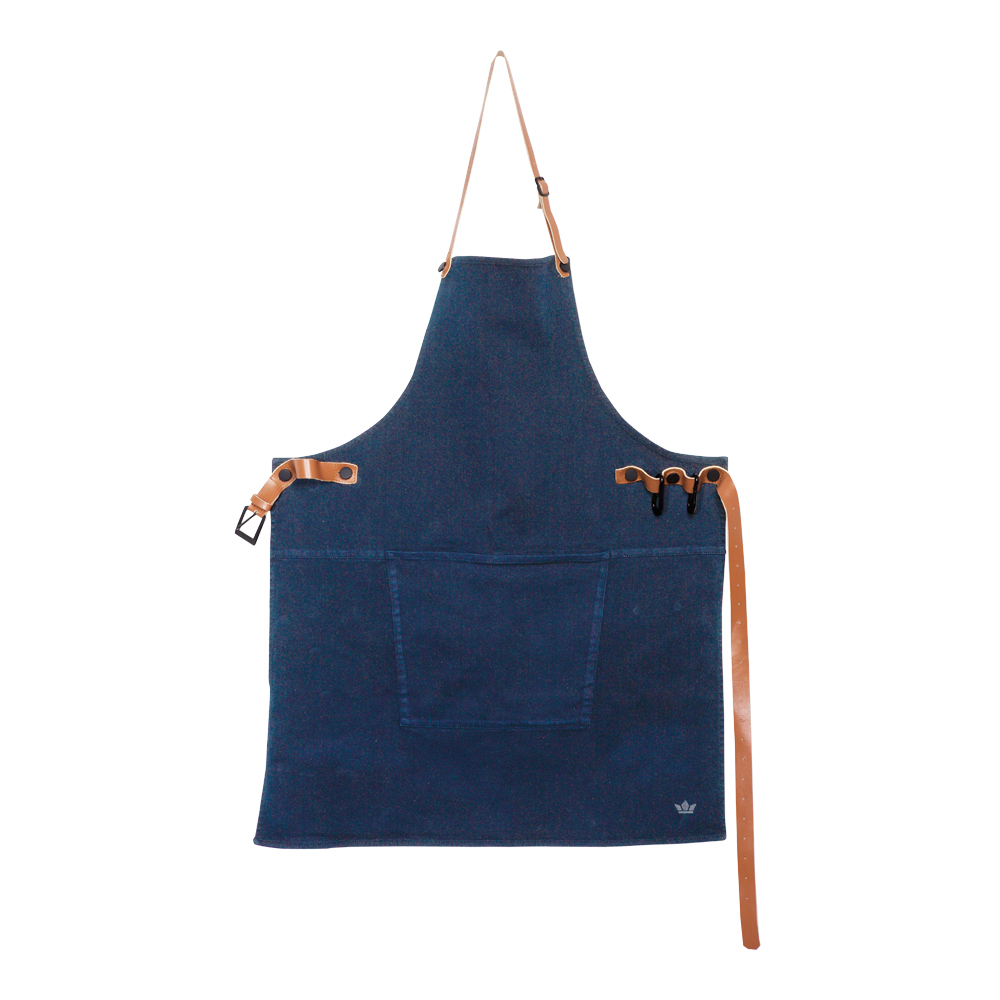 Förkläde Bomull Marinblå