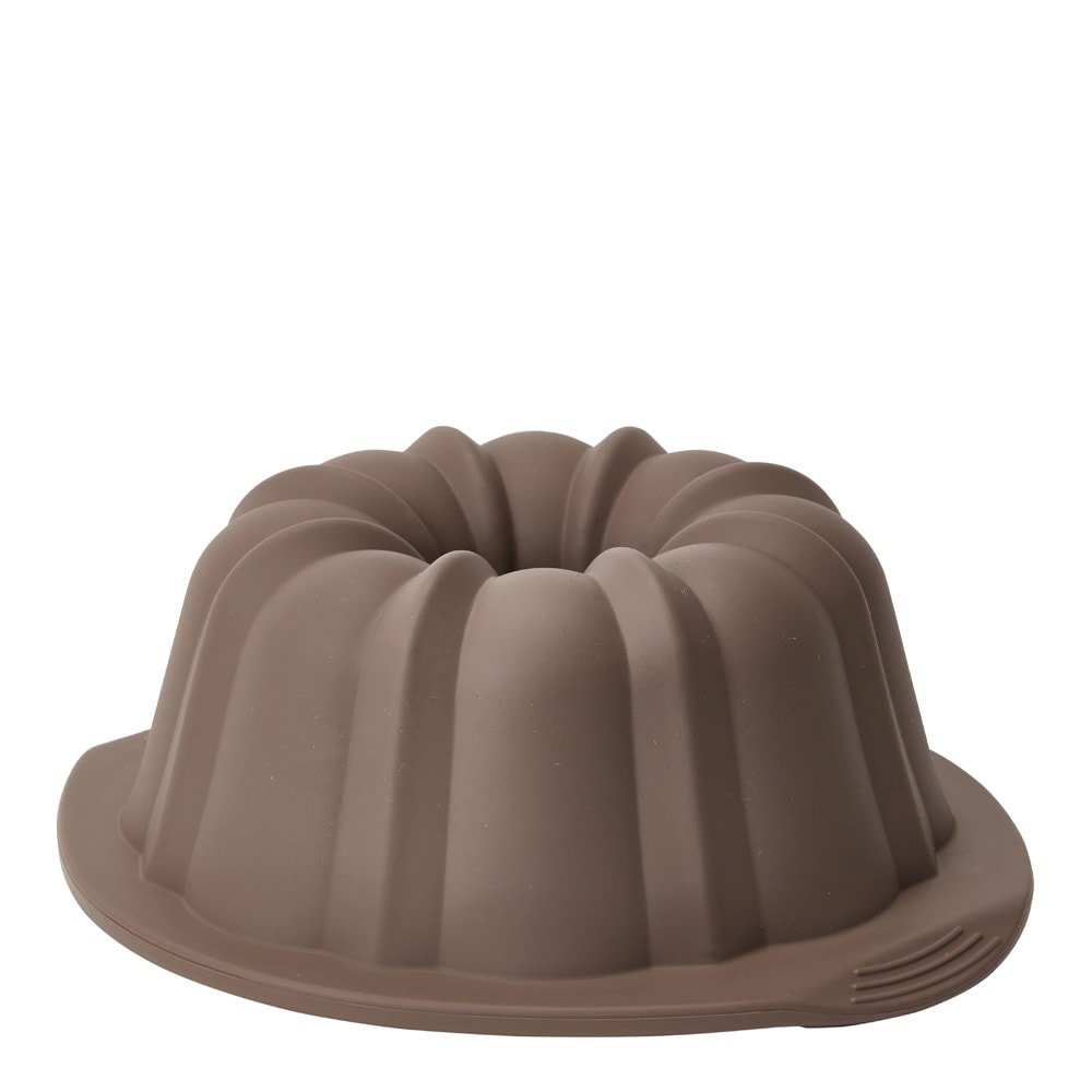 Sockerkaksform Silikon med stålkant 24,5 cm Brun
