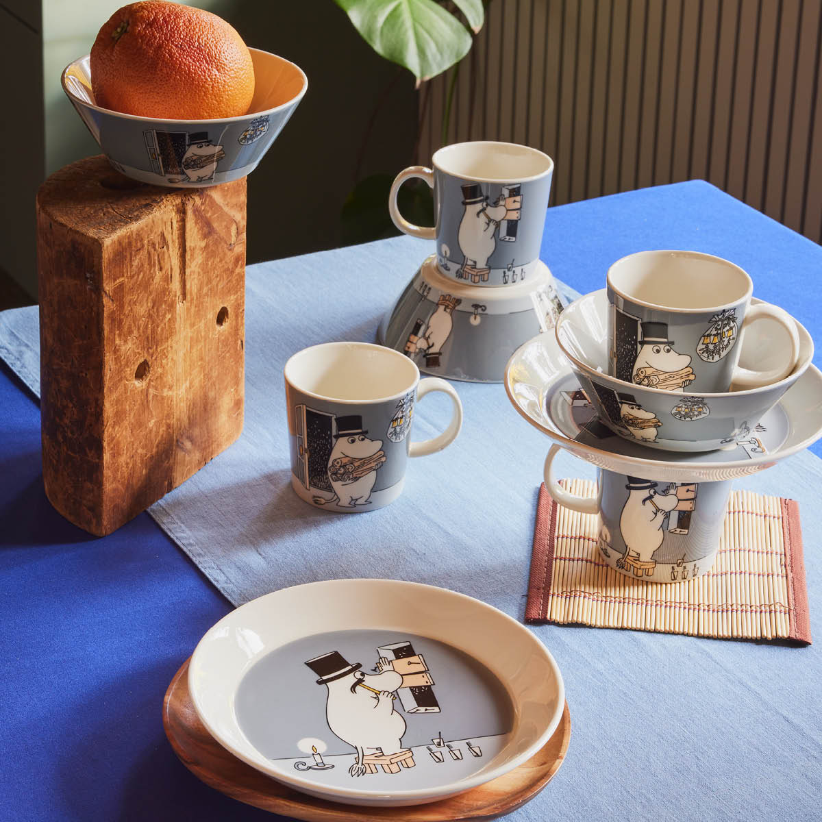 Muminmugg Muminpappan 30 cl Grå