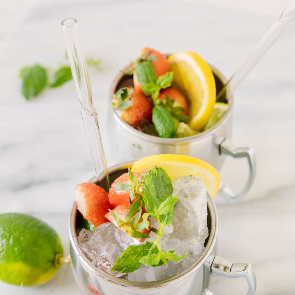 Dora Sugrör/Drinkpinne Glas 4-pack