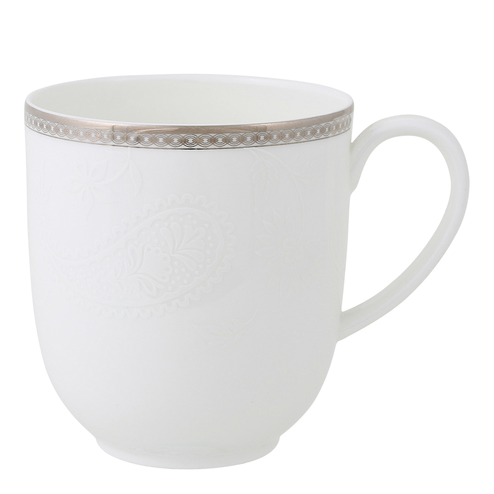 Silver Paisley Mugg 38 cl Vit