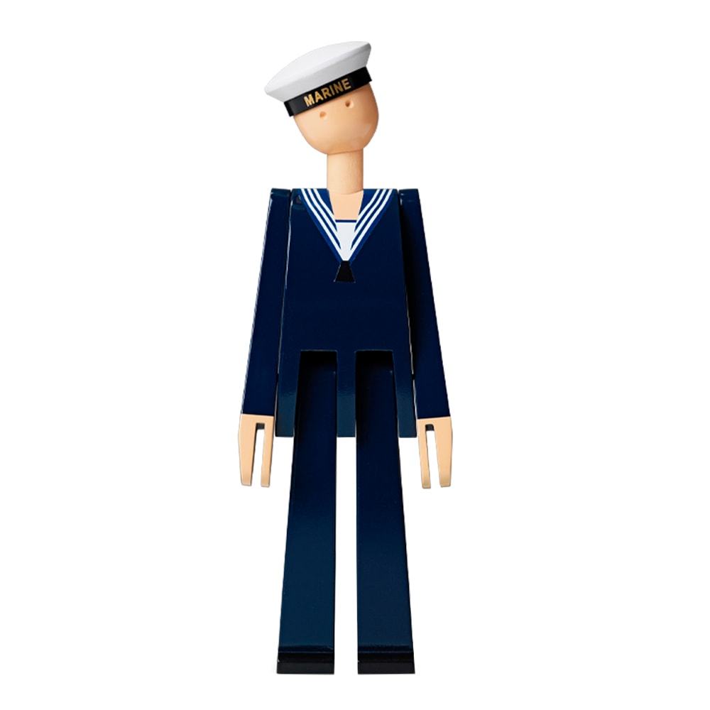 Marinsoldat Mörkblå/Vit