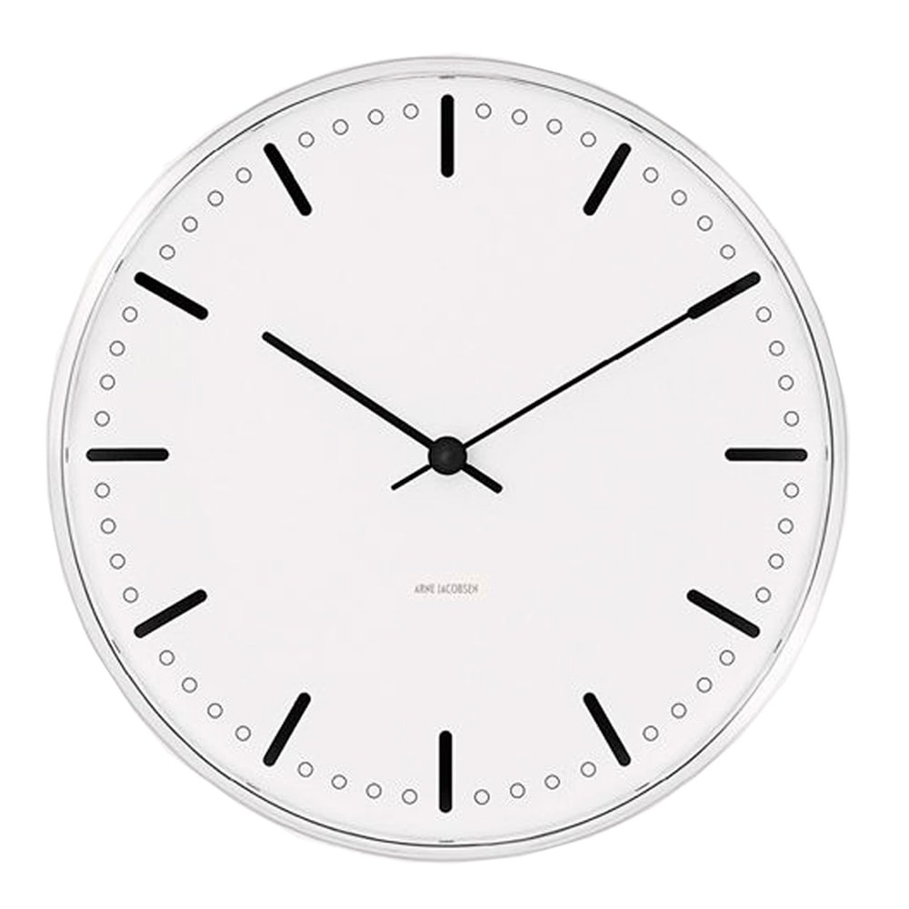 City Hall Väggur 29 cm Vit