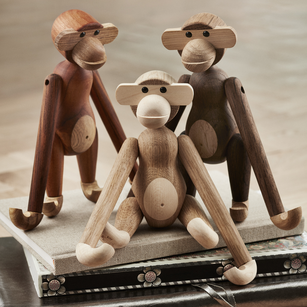 Kay Bojesen Apa liten 20 cm Teak/Limba