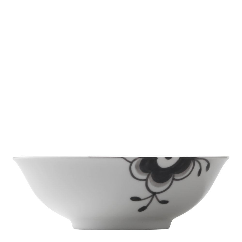 Black Fluted Mega Skål 16 cm 35 cl