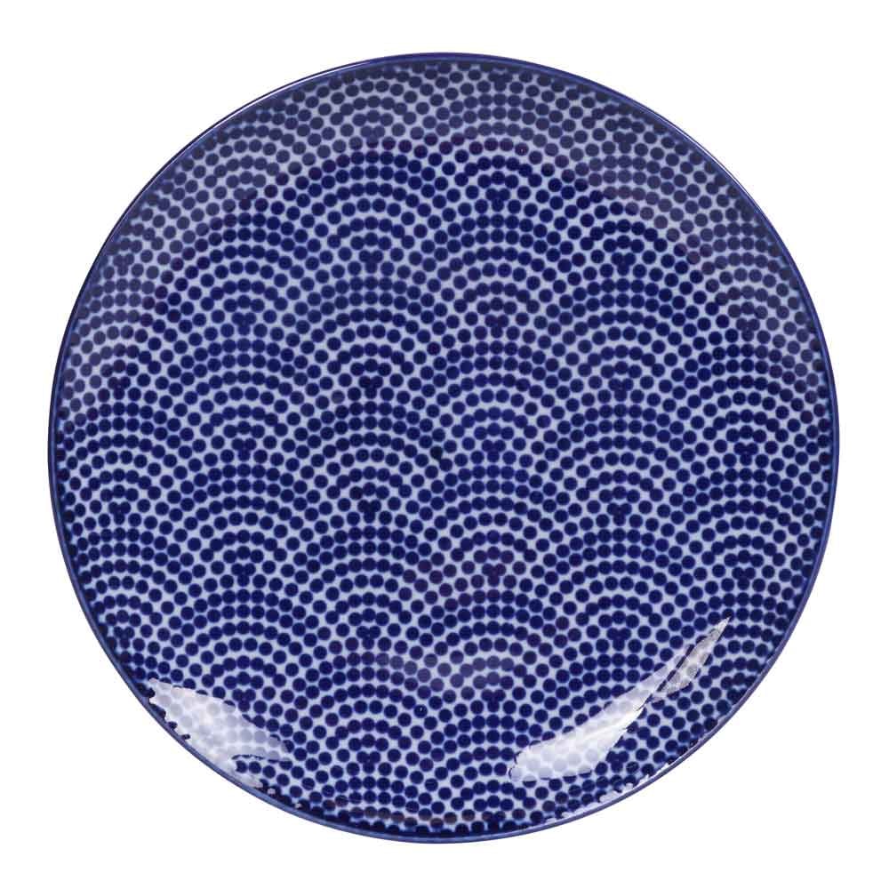 Nippon Blue Tallrik 20 cm Dots