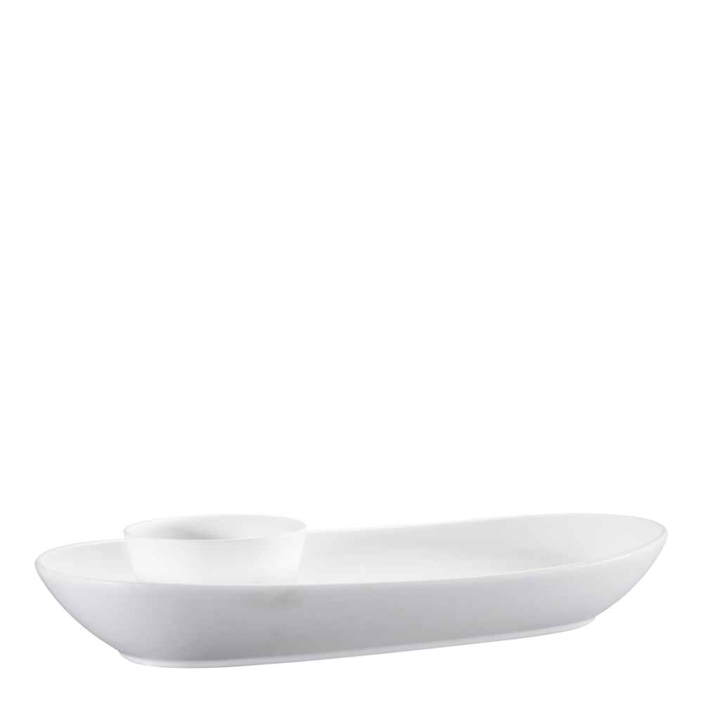 Nor Tapasfat 44,5 cm med dipskål Matt vit