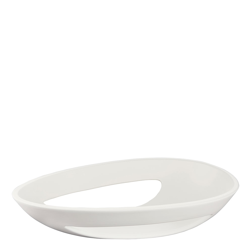 Kokong Sk&aring;l genombruten 40x23,5 cm Vit