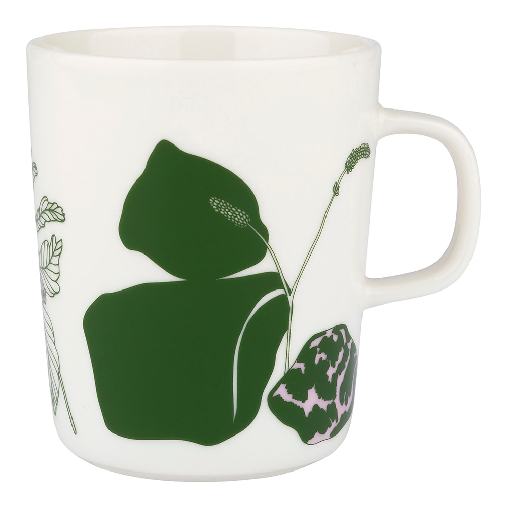 Oiva Elokuun Varjot Mugg 25 cl Vit/Grön