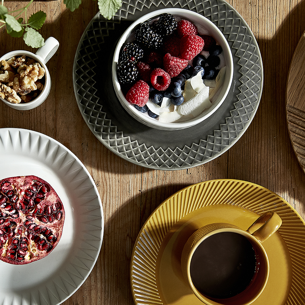 Coffee & More Assiett 20 cm Grå