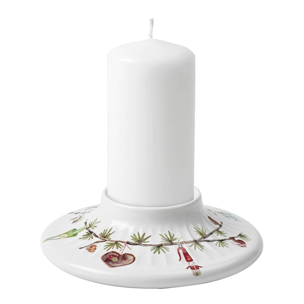 Hammersh?i Christmas Blockljusstake 13 cm Vit