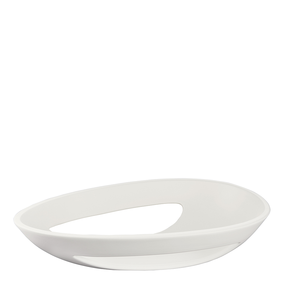 Kokong Sk&aring;l genombruten 40x23,5 cm Vit