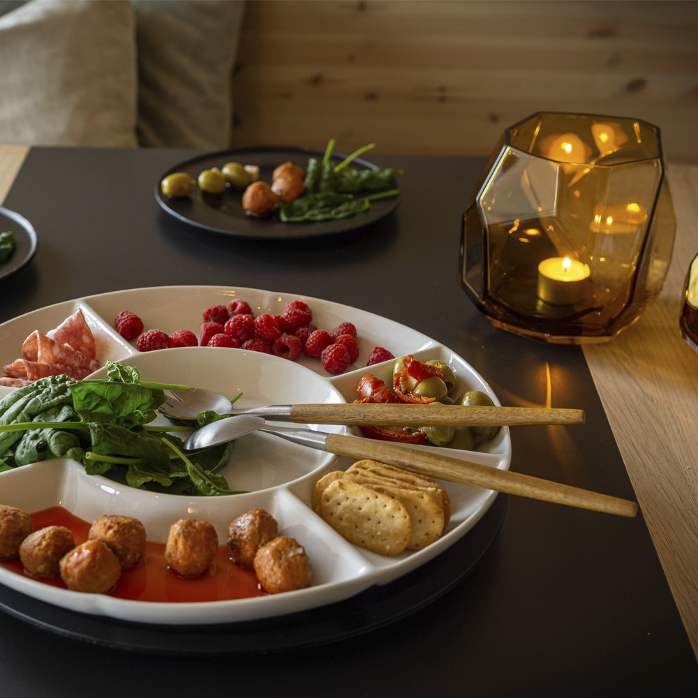 Daily Use Snack- och Tapasfat 37,5 cm Vit/Svart