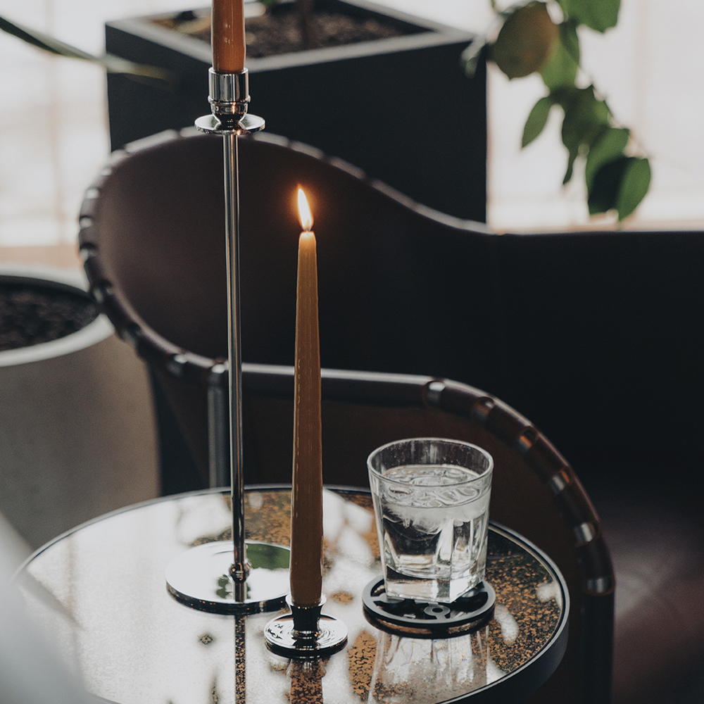 Basso Ljushållare 4,5x2,5 cm Förnicklad Mässing