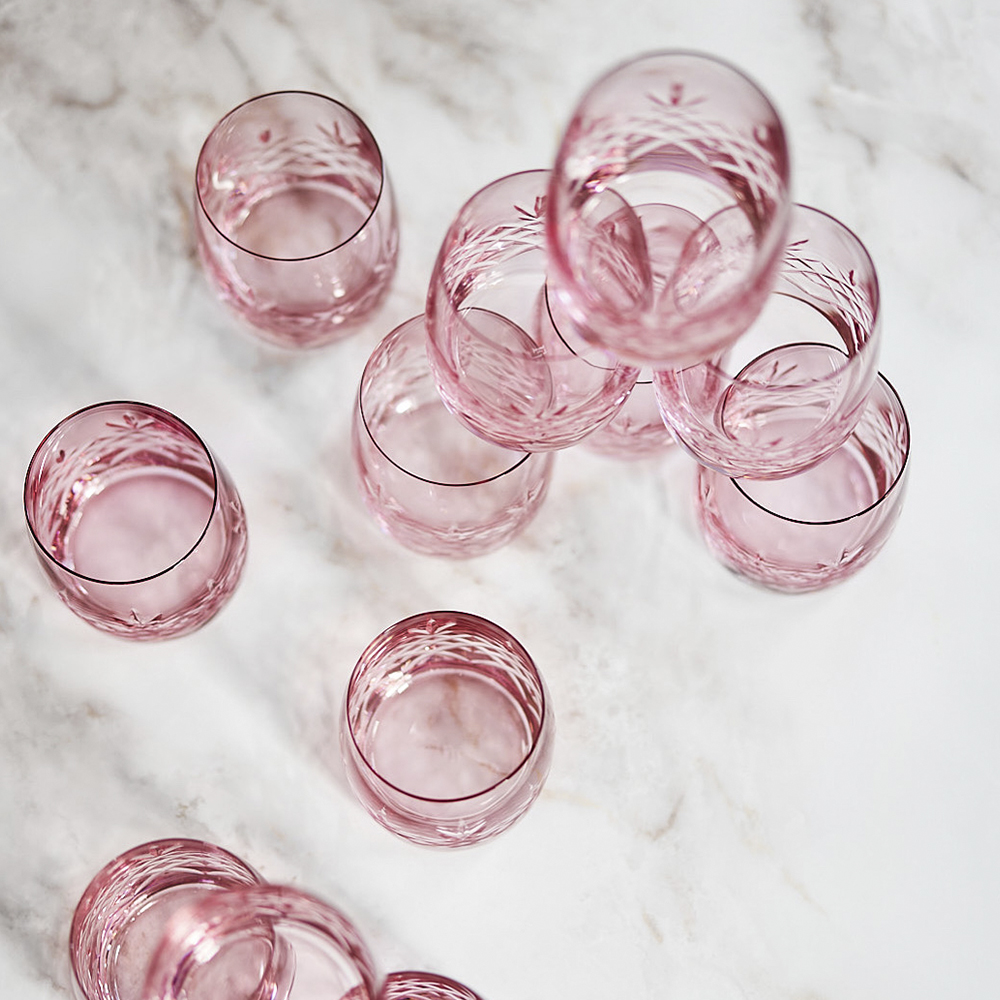 Crispy Aqua Glas 23 cl 2-pack Rosa