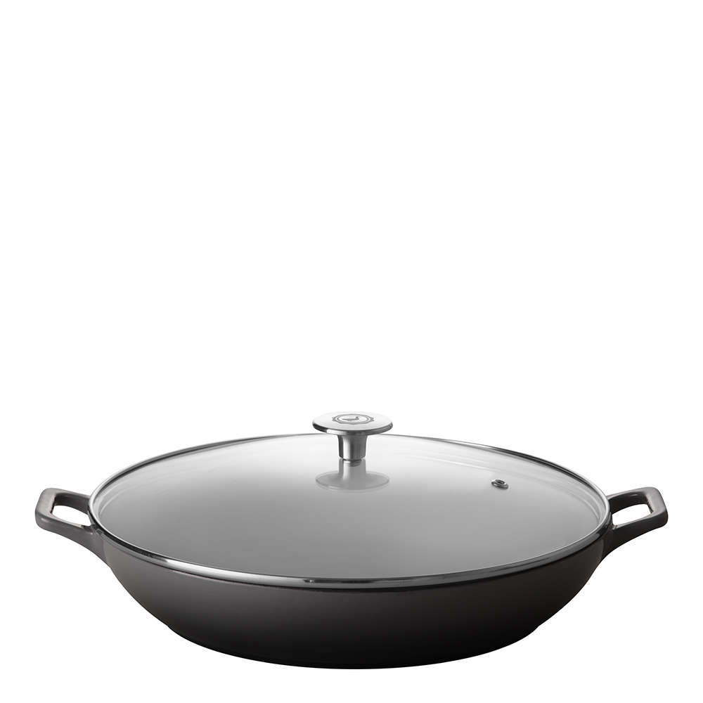 Stenfors Buffetgryta med glaslock 3 L Grå