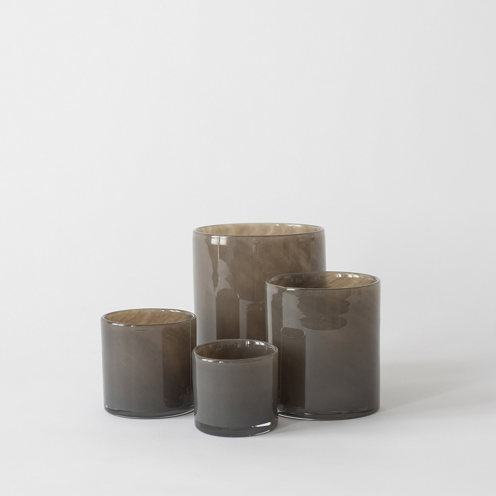 Lyric ljuslykta 10x10 cm Taupe