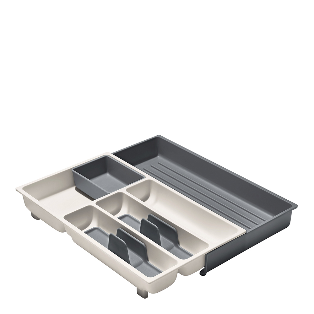 Besticklåda justerbar Grå/Vit