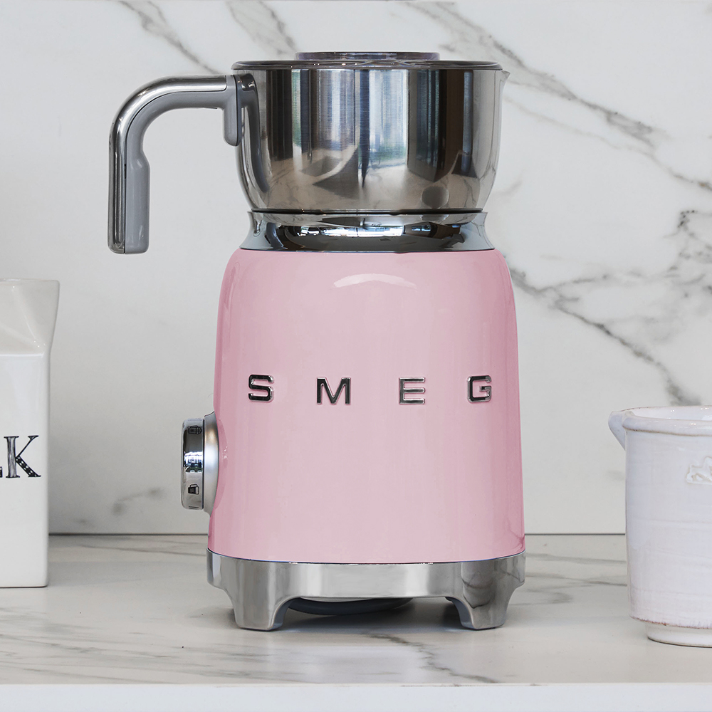 Smeg 50's Style Mjölkskummare Rosa