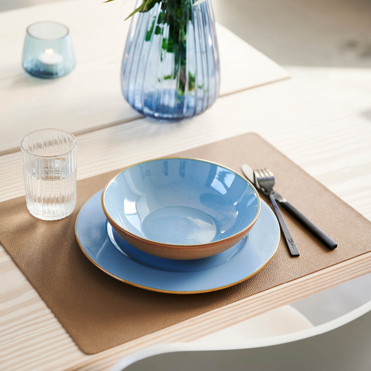 BITZ Tallrik 27 cm Wood/Ocean
