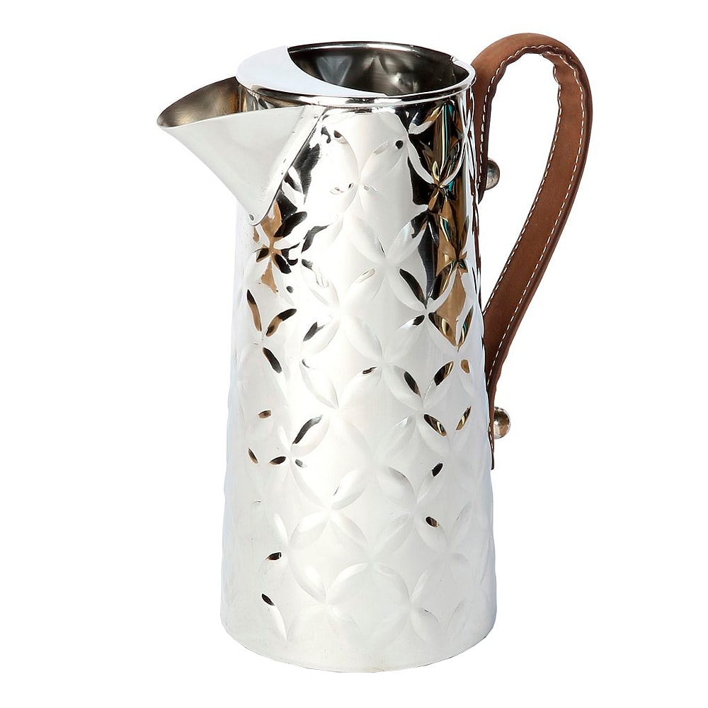 French Fleur Bringare med Läderhandtag