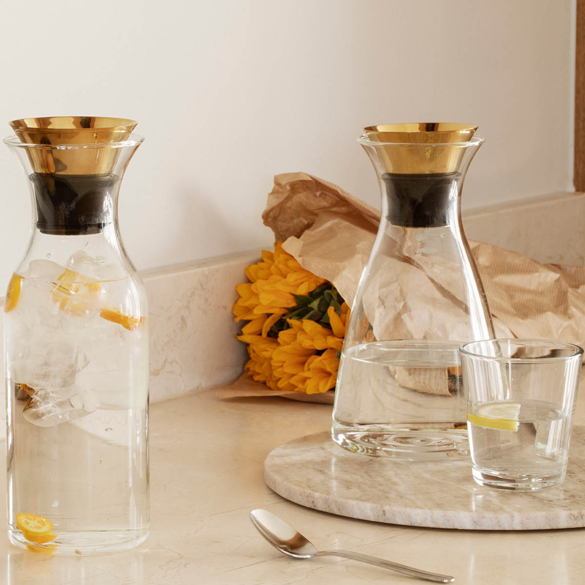 Droppfri Karaff 1 L Mässing