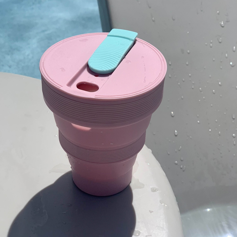 Collapsible Cup 35cl Pink