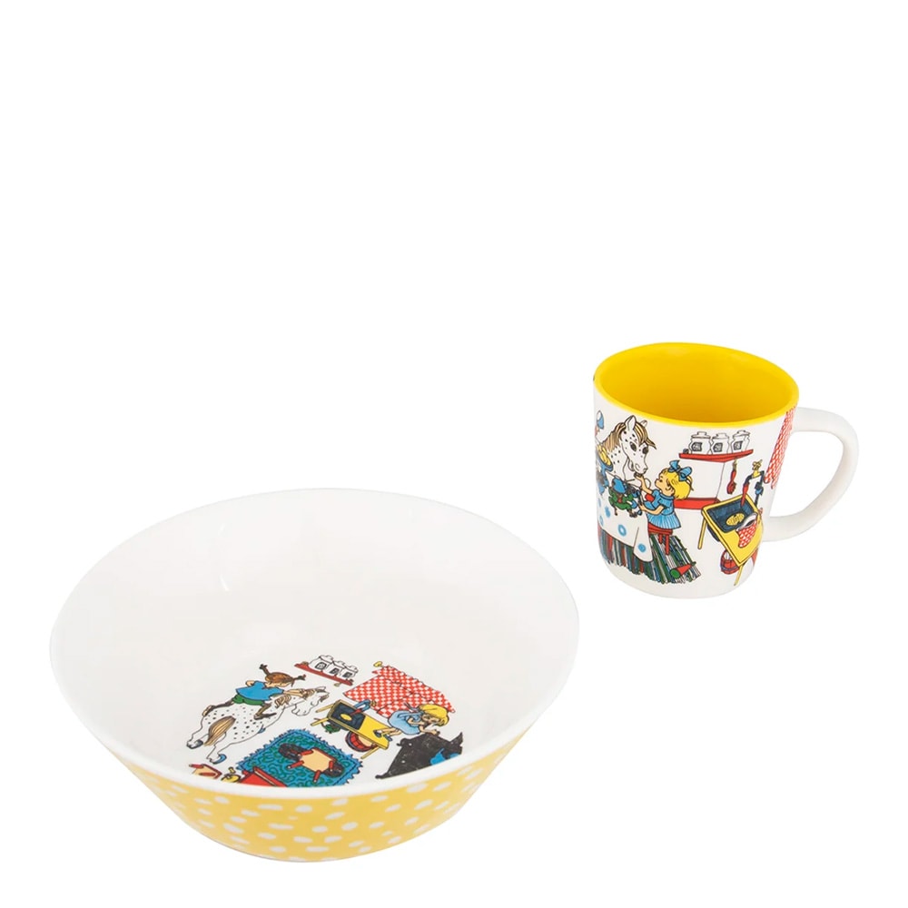 Barnservis Pippi Gul