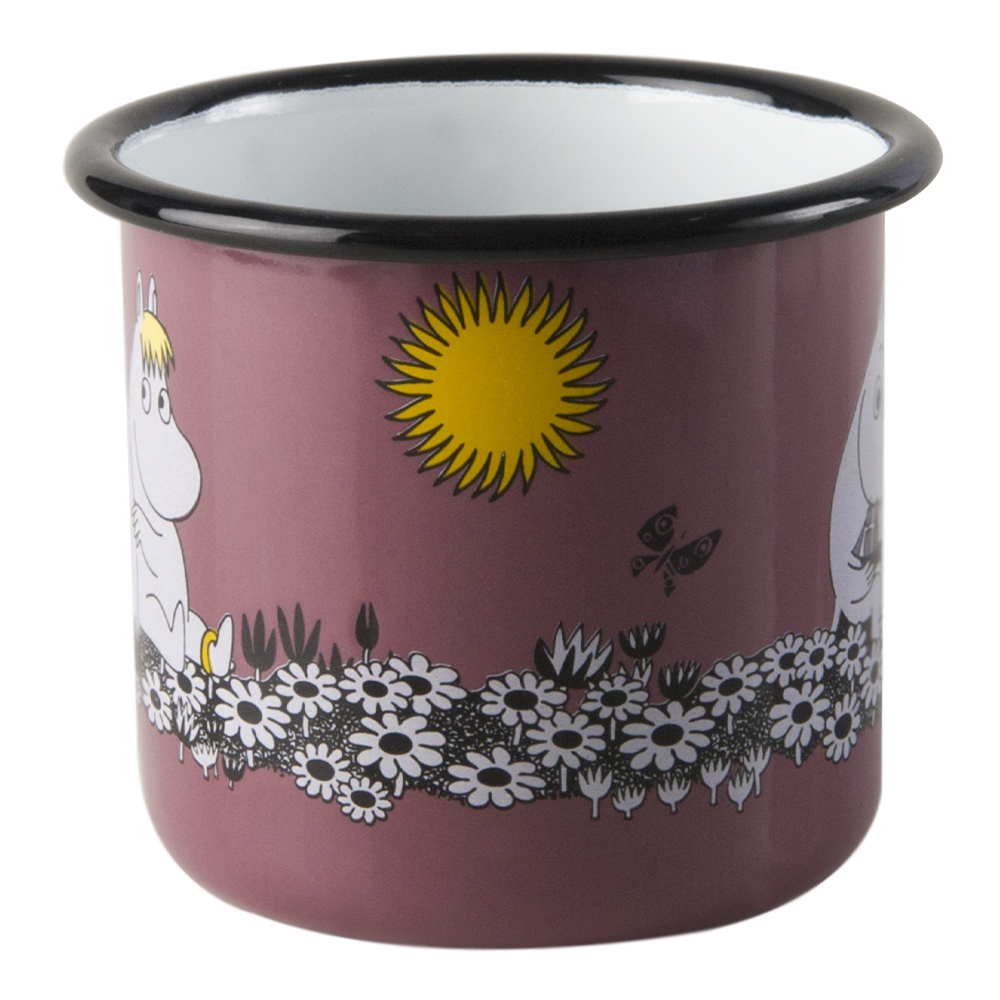 Mumin Emaljmugg För Evigt Tillsammans 37 cl Lila