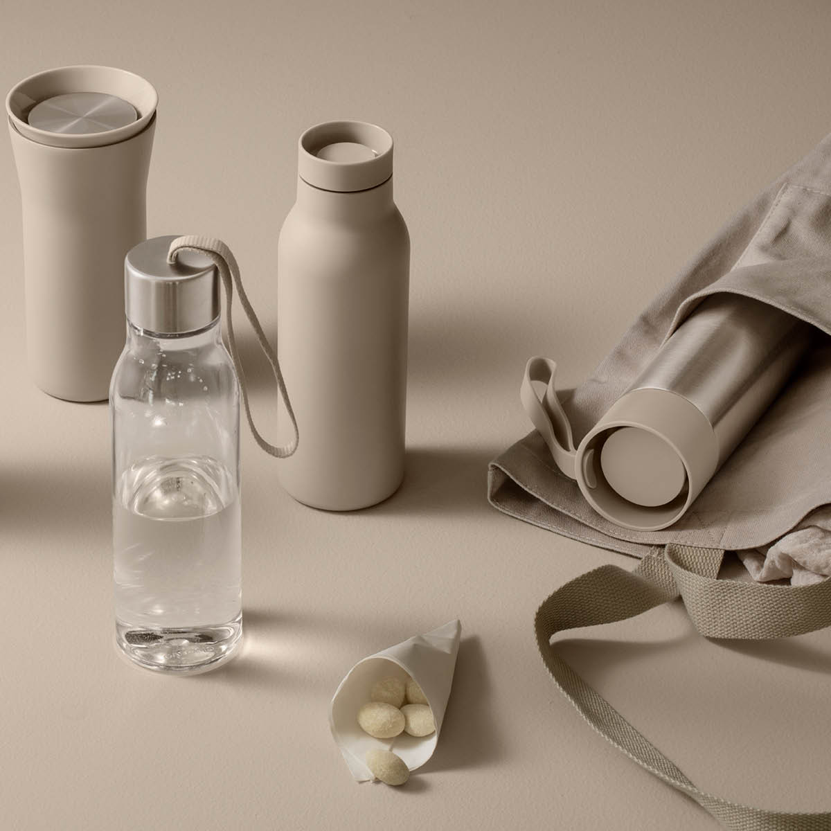 To Go Cup 35 cl Pearl Beige