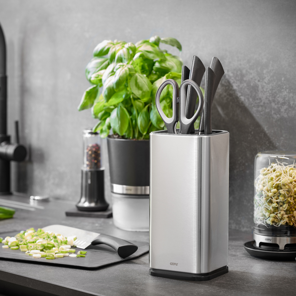 Knivblock stål Rostfri