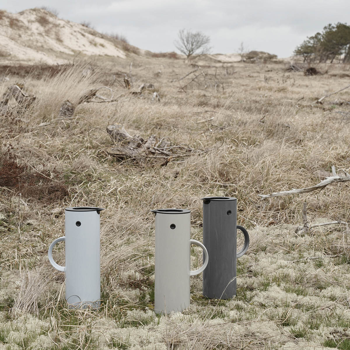 EM77 Termoskanna 1 L Mörkgrå