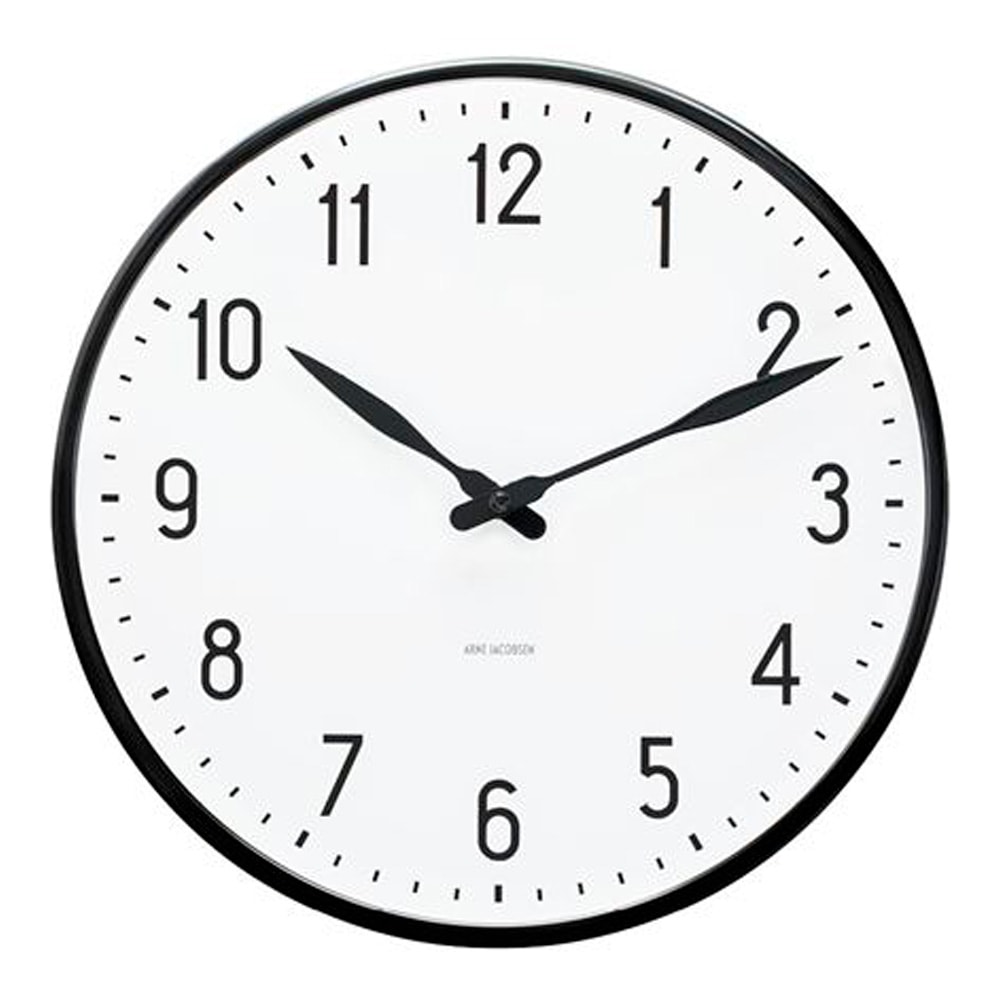 Station Väggur 21 cm Vit