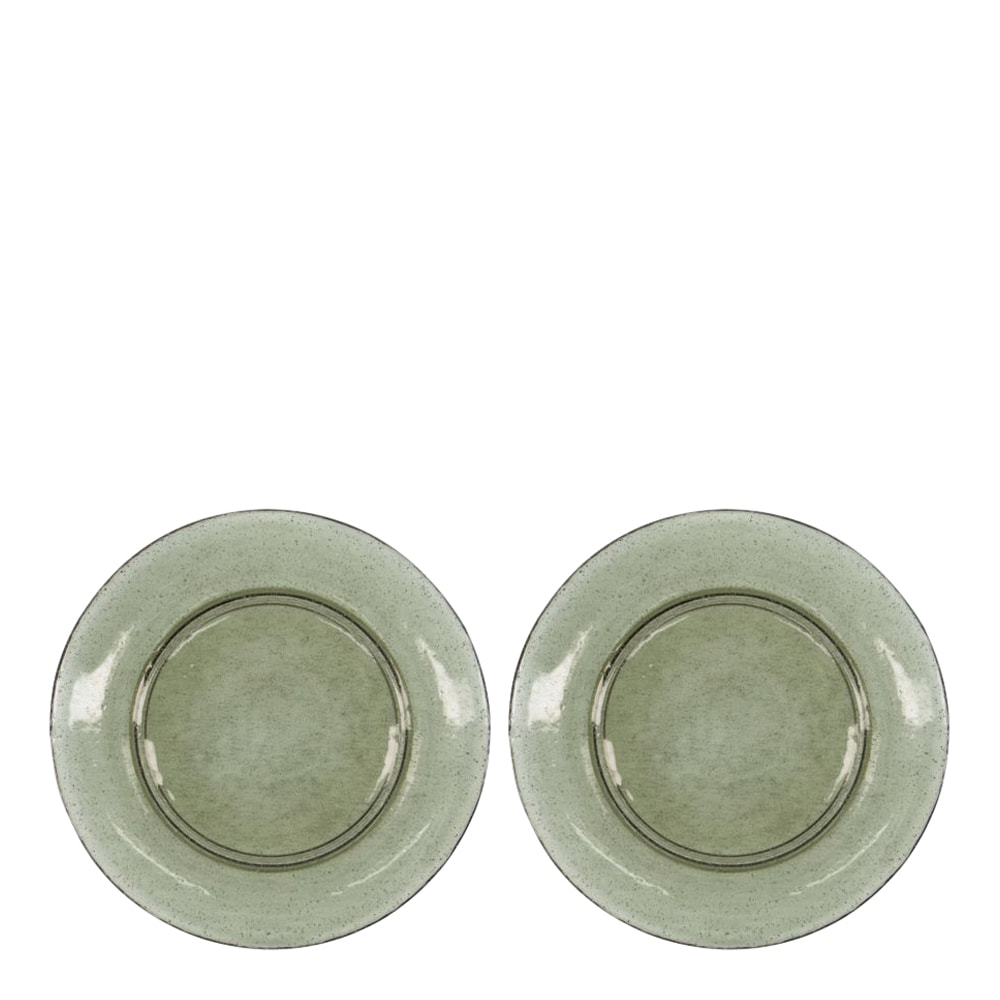 Rain Tallrik 27 cm 2-pack Grön