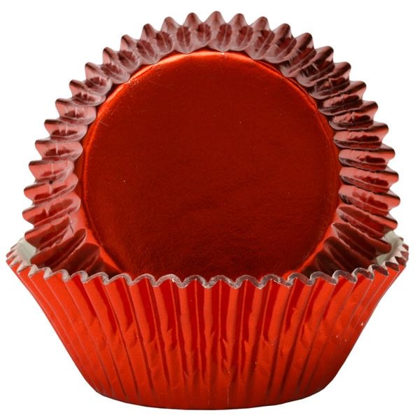 Muffinsform Metall D5 cm 50-Pack Röd
