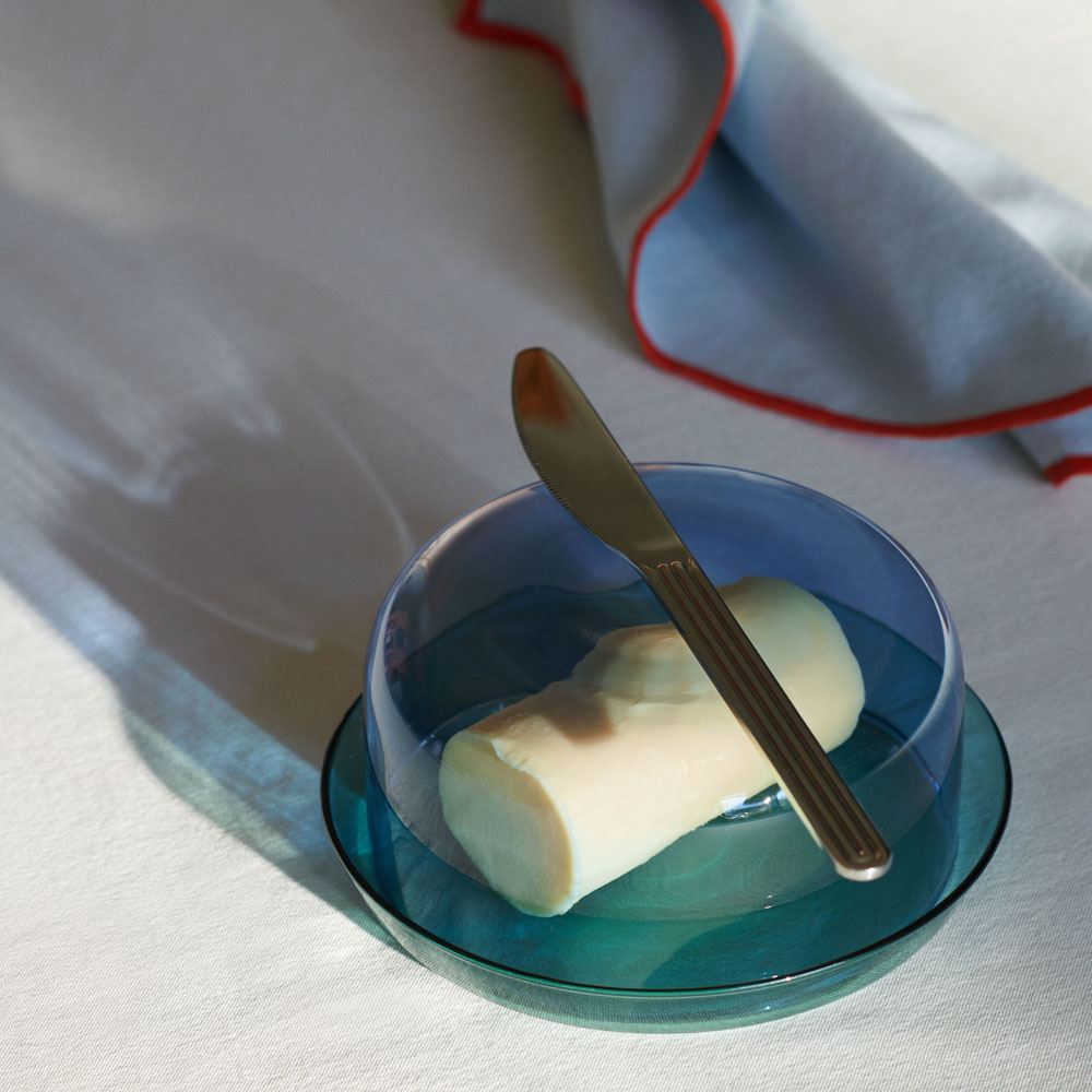 Sowden Serveringsfat med Kupa Glas 15x6 cm Blå/Turkos