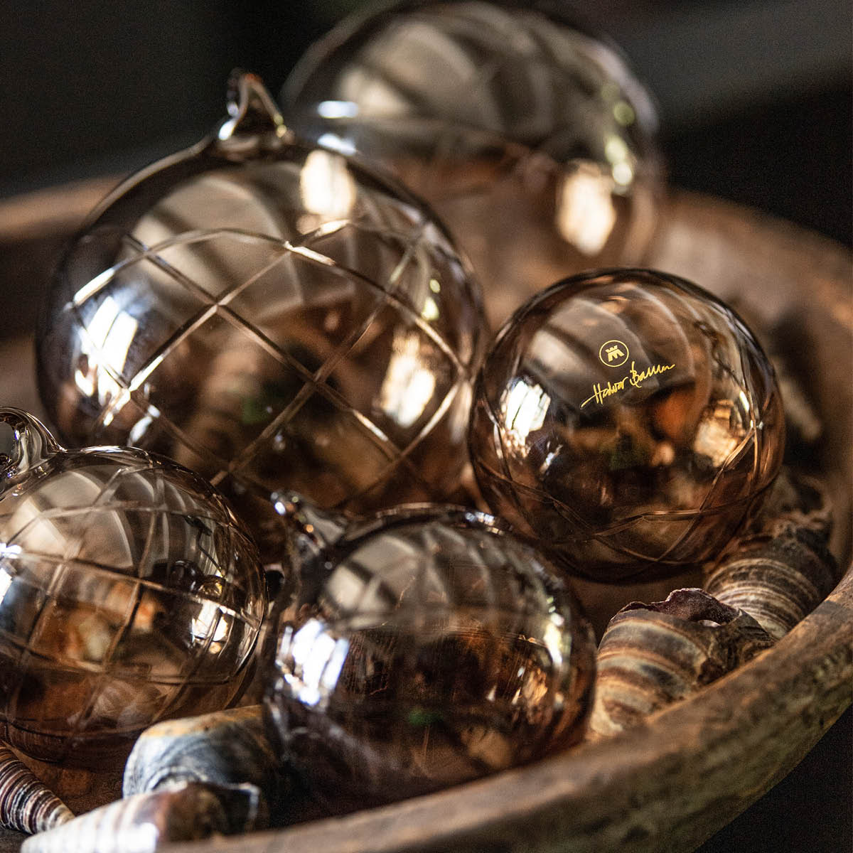 Lux Dekorkula 12 cm Brun