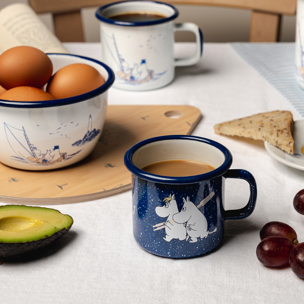 Mumin Emaljmugg Sailors 2,5 dl Blå