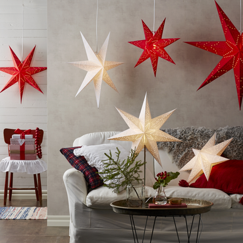 Sensy Pappersstjärna 70 cm Röd