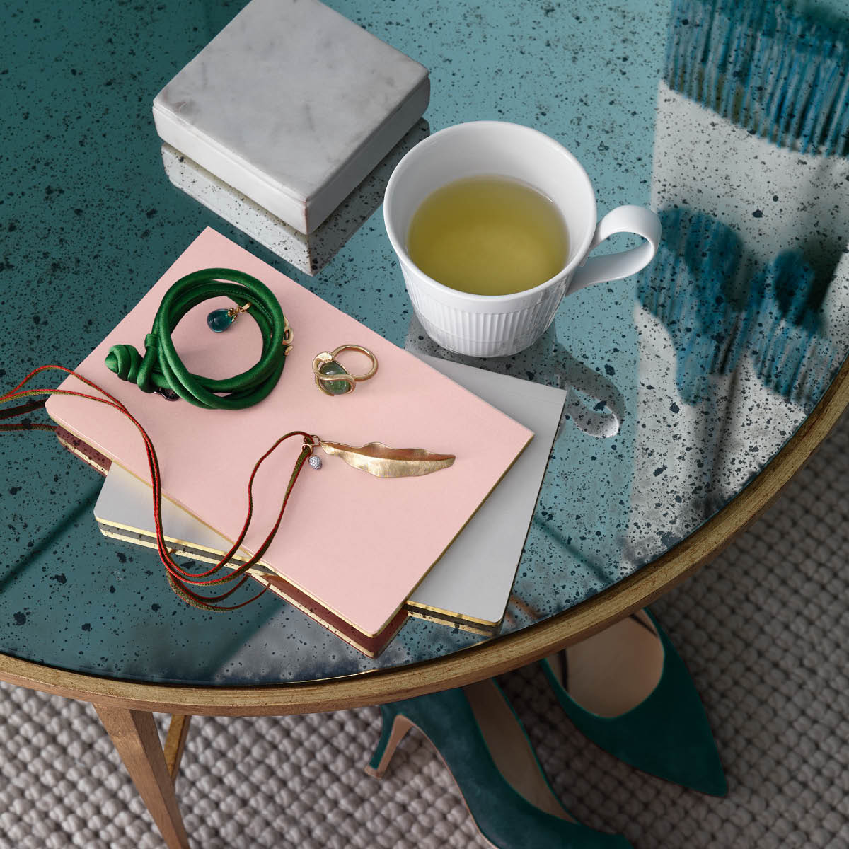 White Elements Kopp 35 cl högt handtag