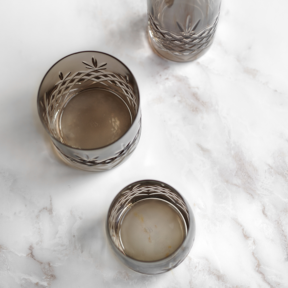 Crispy Aqua Glas 23 cl 2-pack Brun