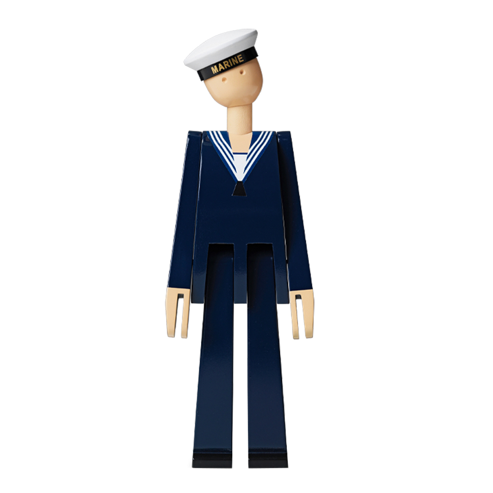 Marinsoldat Mörkblå/Vit