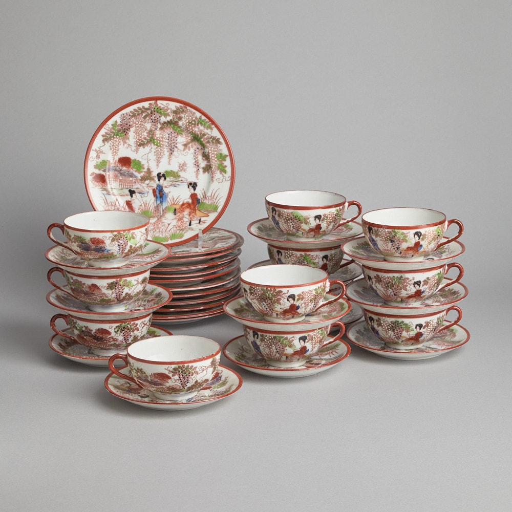 Kinesisk Kaffeservis i 34 delar