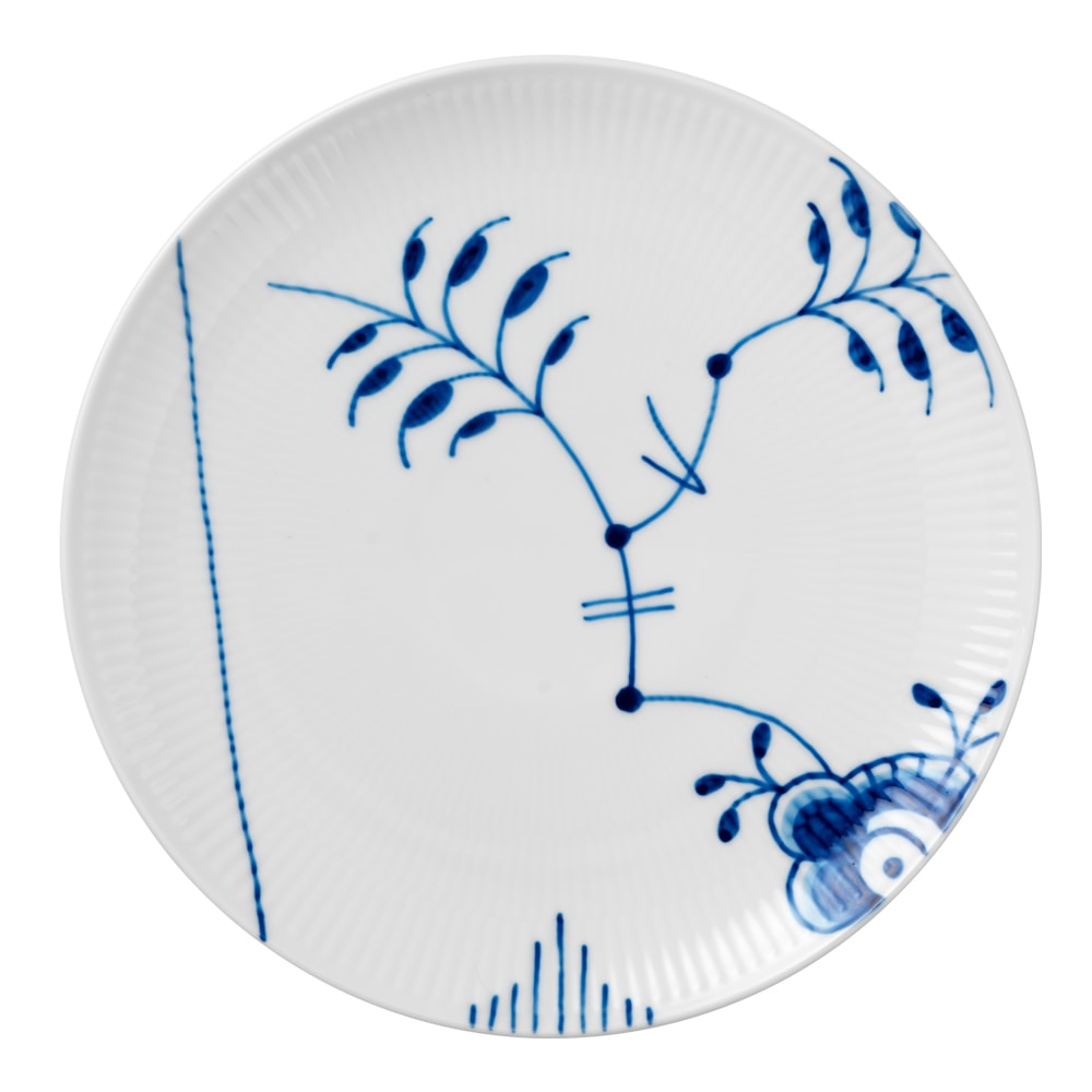 Blue Fluted Mega Tallrik coupe 23 cm