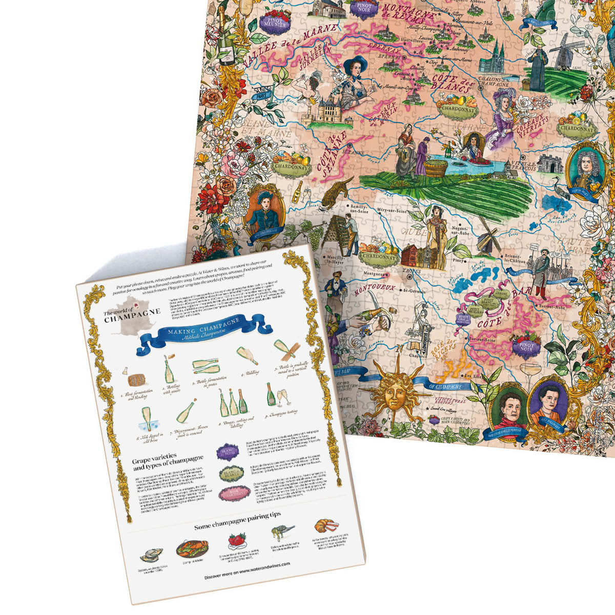 Vinpussel - Champagne 1000 bitar Beige