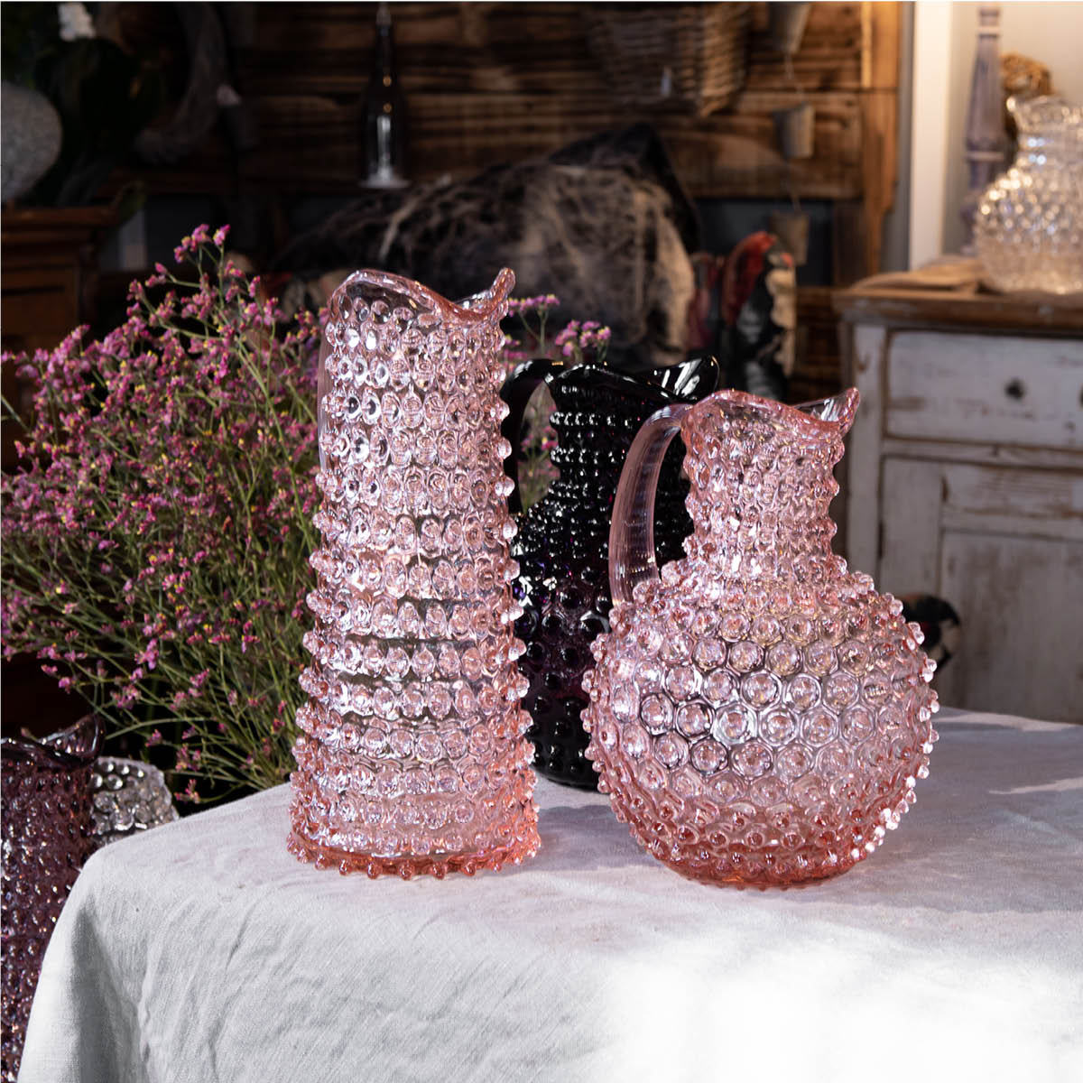 Hobnail Karaff Hög 1 L Rosaline