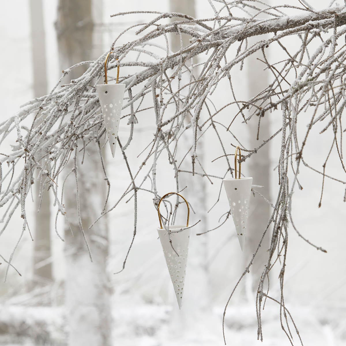 Nobili Julstrut 15,5 cm Snövit